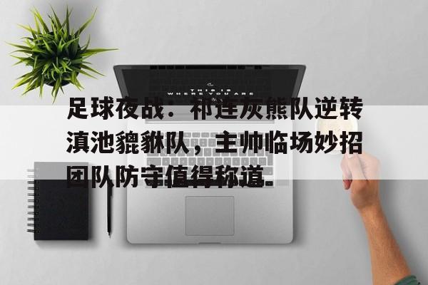 足球夜战：祁连灰熊队逆转滇池貔貅队，主帅临场妙招团队防守值得称道的简单介绍